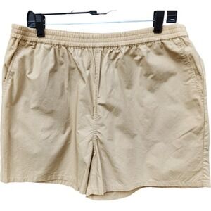 BP.‎ Cotton Athletic Shorts Womens Large Beige Nougat Kacki Elastic Waist NWT
